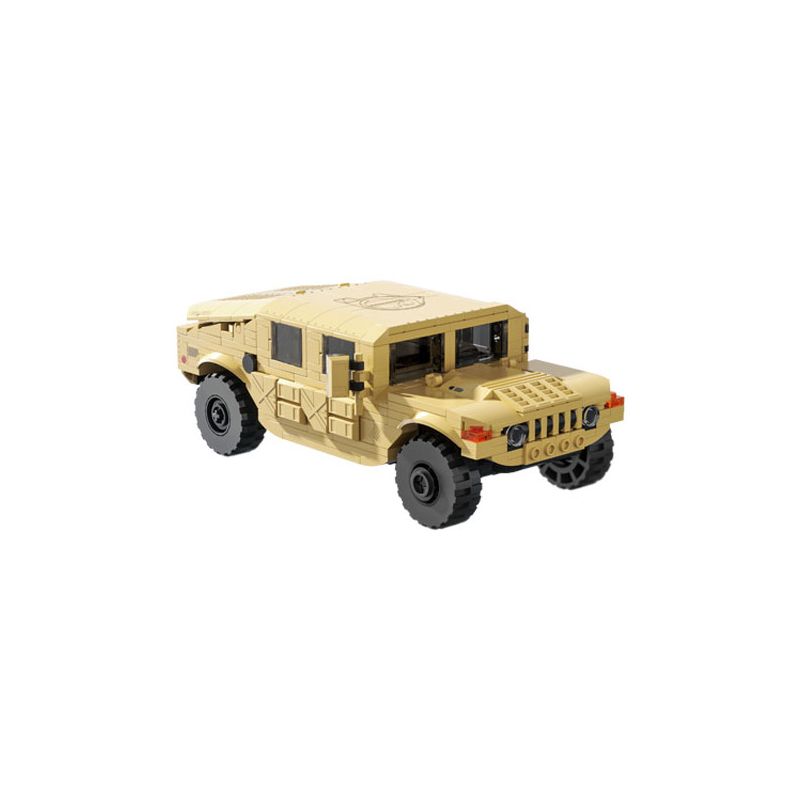 Lego Xbert 66005 Military Vehicle H1 Xếp hình lắp ráp ghép mô hình Xe quân sự Hummer H1