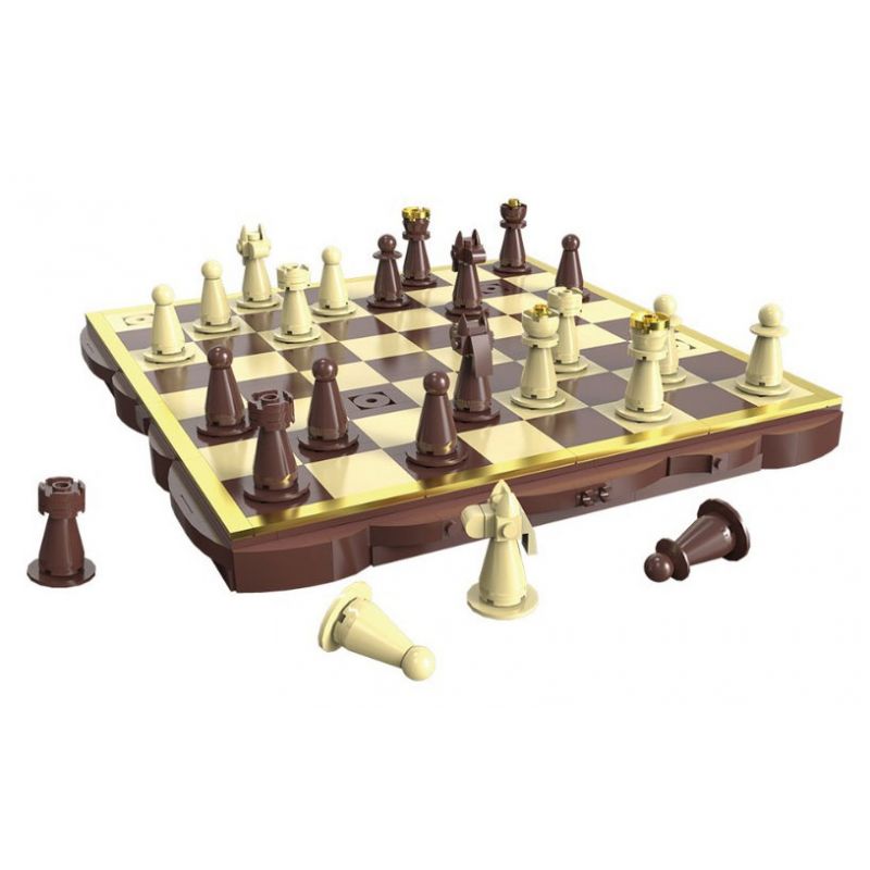 Lego DK 5030 Chess Xếp hình lắp ráp ghép mô hình tranh treo cờ vua