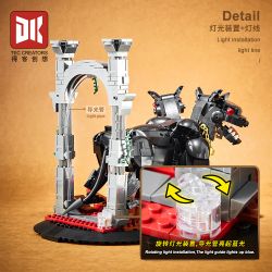 DK 7044 CHÓ BA ĐẦU CỔNG ĐỊA NGỤC bộ đồ chơi xếp lắp ráp ghép mô hình HELLHOUND 820 khối