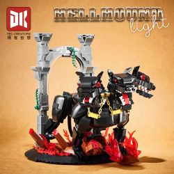 DK 7044 CHÓ BA ĐẦU CỔNG ĐỊA NGỤC bộ đồ chơi xếp lắp ráp ghép mô hình HELLHOUND 820 khối