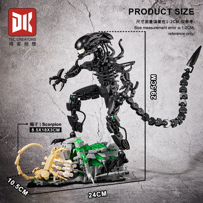 DK 7048 QUÁI THÚ NGOÀI HÀNH TINH bộ đồ chơi xếp lắp ráp ghép mô hình Movie & Game ALIEN MONSTERS Phim Và Trò Chơi 958 khối