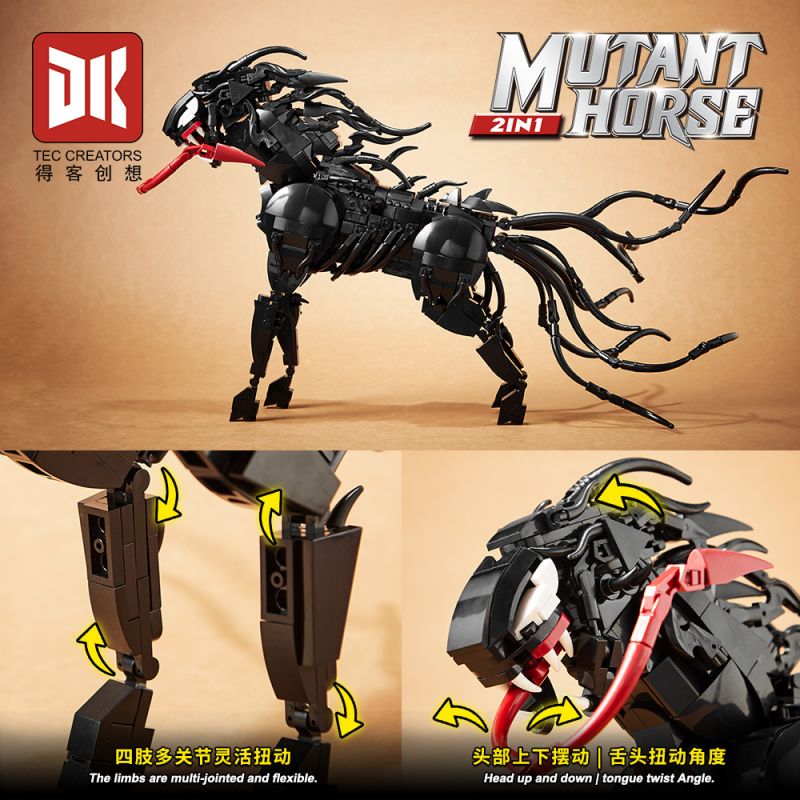 DK 7046 NGỰA CÓ NỌC ĐỘC bộ đồ chơi xếp lắp ráp ghép mô hình Movie & Game MUTANT HORSE Phim Và Trò Chơi 998 khối