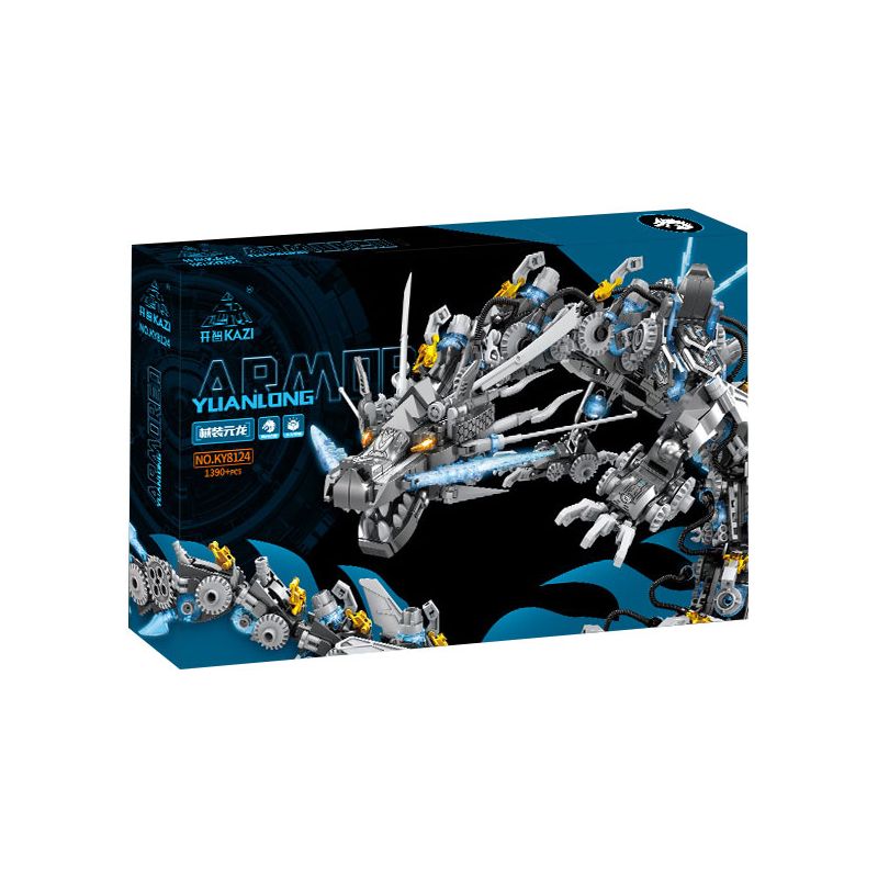 Kazi KY8124 8124 THIẾT BỊ CƠ KHÍ NGUYÊN LONG LƯU QUANG PHÁO SONG HÌNH bộ đồ chơi xếp lắp ráp ghép mô hình 1390 khối