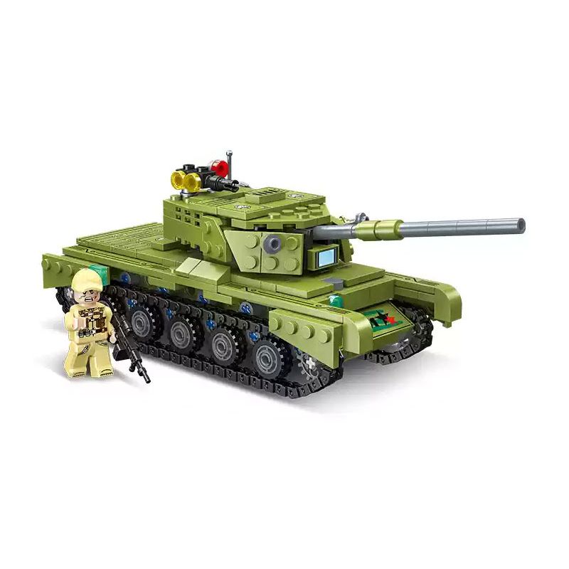 Lego JIESTAR 61118 Xếp hình lắp ráp ghép mô hình tàu diệt tăng