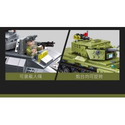 JIESTAR 61118 TÀU DIỆT TĂNG bộ đồ chơi xếp lắp ráp ghép mô hình Military Army Quân Sự Bộ Đội 476 khối