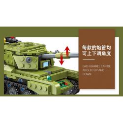 JIESTAR 61118 TÀU DIỆT TĂNG bộ đồ chơi xếp lắp ráp ghép mô hình Military Army Quân Sự Bộ Đội 476 khối