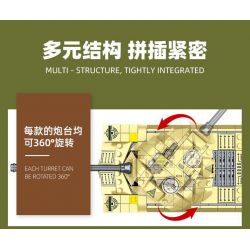 JIESTAR 61119 TÀU DIỆT TĂNG bộ đồ chơi xếp lắp ráp ghép mô hình Military Army Quân Sự Bộ Đội 455 khối