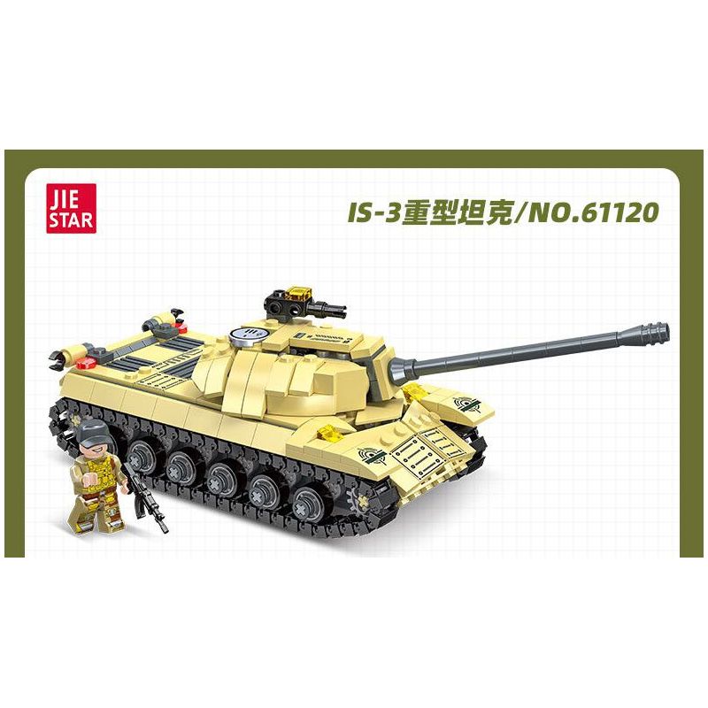 JIESTAR 61119 TÀU DIỆT TĂNG bộ đồ chơi xếp lắp ráp ghép mô hình Military Army Quân Sự Bộ Đội 455 khối