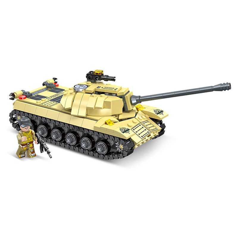 Lego JIESTAR 61120 Xếp hình lắp ráp ghép mô hình xe tăng hạng nặng IS-3