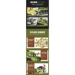 JIESTAR 61120 XE TĂNG HẠNG NẶNG IS-3 bộ đồ chơi xếp lắp ráp ghép mô hình Military Army Quân Sự Bộ Đội 557 khối