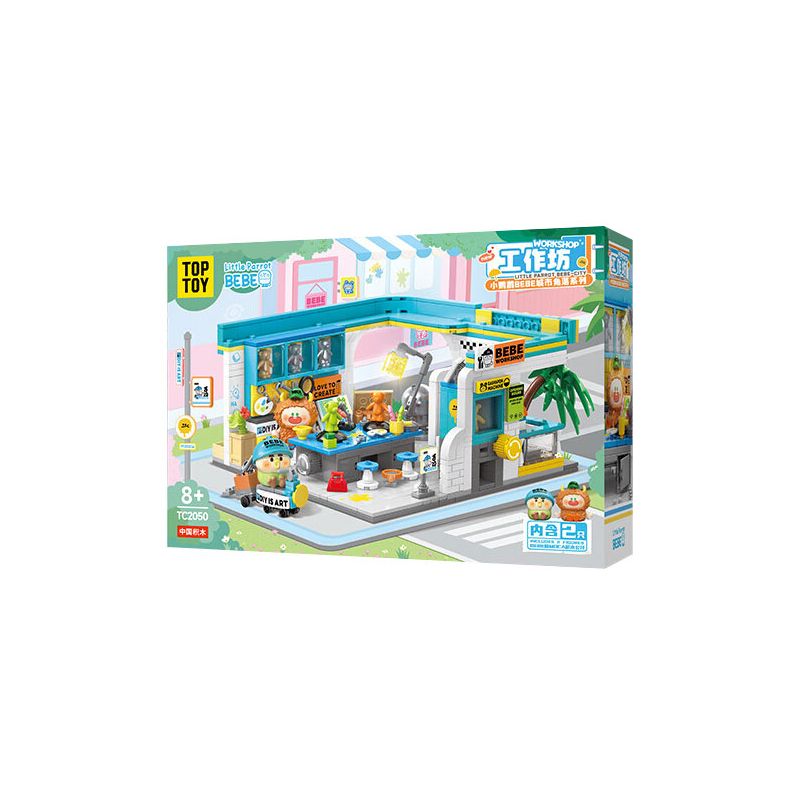 TOP TOY TC2050 2050 CON VẸT NHỎ GÓC THÀNH PHỐ BEBE XƯỞNG 1F bộ đồ chơi xếp lắp ráp ghép mô hình