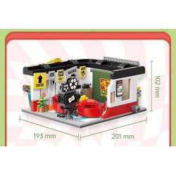 TOP TOY TC2050 2050 CON VẸT NHỎ GÓC THÀNH PHỐ BEBE XƯỞNG 1F bộ đồ chơi xếp lắp ráp ghép mô hình