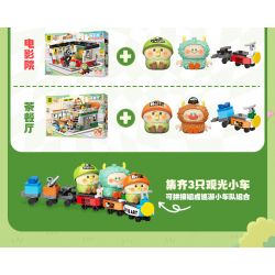 TOP TOY TC2052 2052 CON VẸT NHỎ GÓC THÀNH PHỐ BEBE NHÀ HÀNG TRÀ 3F bộ đồ chơi xếp lắp ráp ghép mô hình