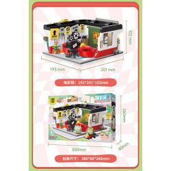 TOP TOY TC2052 2052 CON VẸT NHỎ GÓC THÀNH PHỐ BEBE NHÀ HÀNG TRÀ 3F bộ đồ chơi xếp lắp ráp ghép mô hình