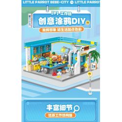 TOP TOY TC2052 2052 CON VẸT NHỎ GÓC THÀNH PHỐ BEBE NHÀ HÀNG TRÀ 3F bộ đồ chơi xếp lắp ráp ghép mô hình