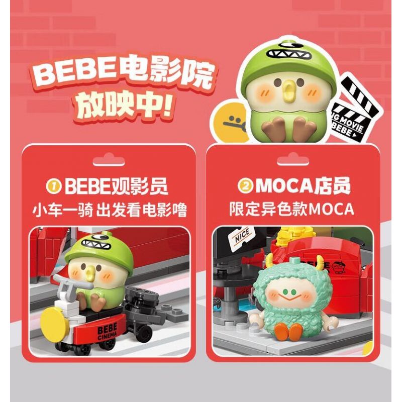 TOP TOY TC2052 2052 CON VẸT NHỎ GÓC THÀNH PHỐ BEBE NHÀ HÀNG TRÀ 3F bộ đồ chơi xếp lắp ráp ghép mô hình