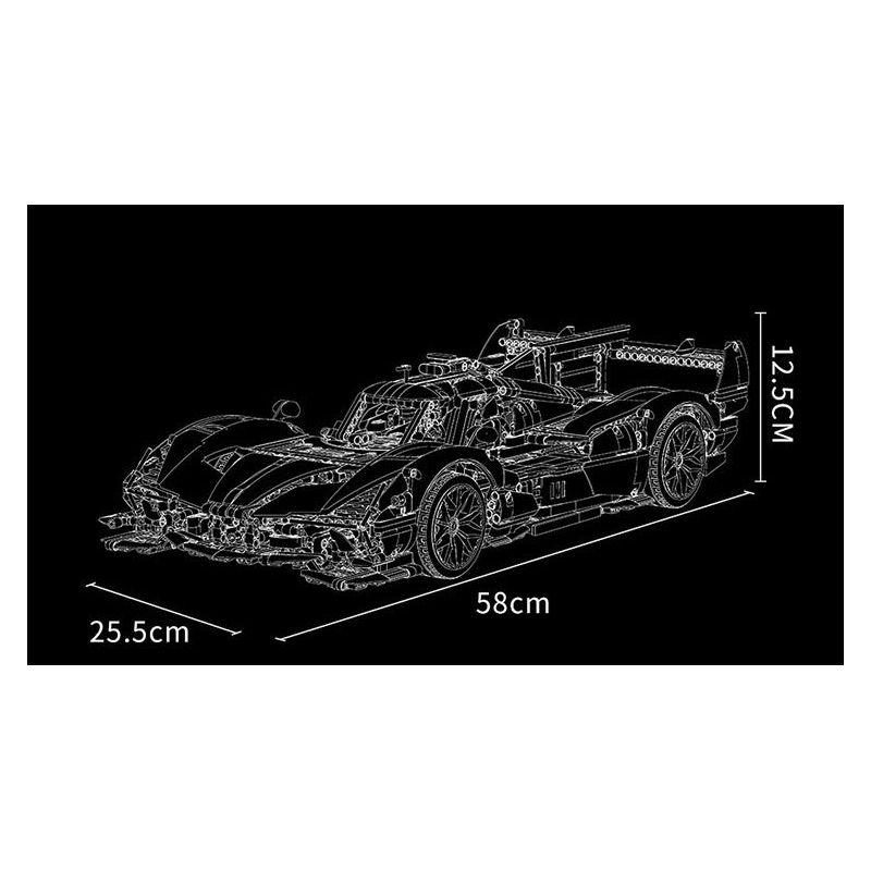 MOYU BLOCK MY88029 88029 SC65 SIÊU ĐUA 1:8 bộ đồ chơi xếp lắp ráp ghép mô hình Technic Kỹ Thuật Công Nghệ Cao Mô Hình Phương Tiện 2980 khối