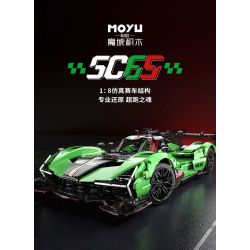 MOYU BLOCK MY88029 88029 SC65 SIÊU ĐUA 1:8 bộ đồ chơi xếp lắp ráp ghép mô hình Technic Kỹ Thuật Công Nghệ Cao Mô Hình Phương Tiện 2980 khối