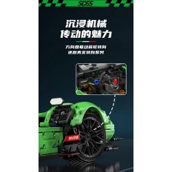 MOYU BLOCK MY88029 88029 SC65 SIÊU ĐUA 1:8 bộ đồ chơi xếp lắp ráp ghép mô hình Technic Kỹ Thuật Công Nghệ Cao Mô Hình Phương Tiện 2980 khối
