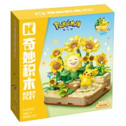 KEEPPLEY K20245 20245 NHỮNG NGƯỜI BẠN POKÉMON CÁNH ĐỒNG HOA NẮNG bộ đồ chơi xếp lắp ráp ghép mô hình Movie & Game Phim Và Trò Chơi