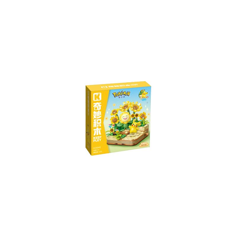 KEEPPLEY K20245 20245 NHỮNG NGƯỜI BẠN POKÉMON CÁNH ĐỒNG HOA NẮNG bộ đồ chơi xếp lắp ráp ghép mô hình Movie & Game Phim Và Trò Chơi