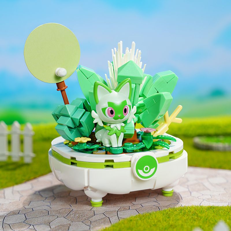 KEEPPLEY K20240 20240 POKÉMON BONSAI TẬP 2 BỘ CHẬU MÈO LÁ MỚI bộ đồ chơi xếp lắp ráp ghép mô hình Movie & Game Phim Và Trò Chơi