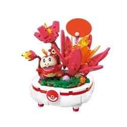 KEEPPLEY K20241 20241 POKÉMON BONSAI PHẦN 2 CÂY CẢNH CÁ SẤU bộ đồ chơi xếp lắp ráp ghép mô hình Movie & Game Phim Và Trò Chơi