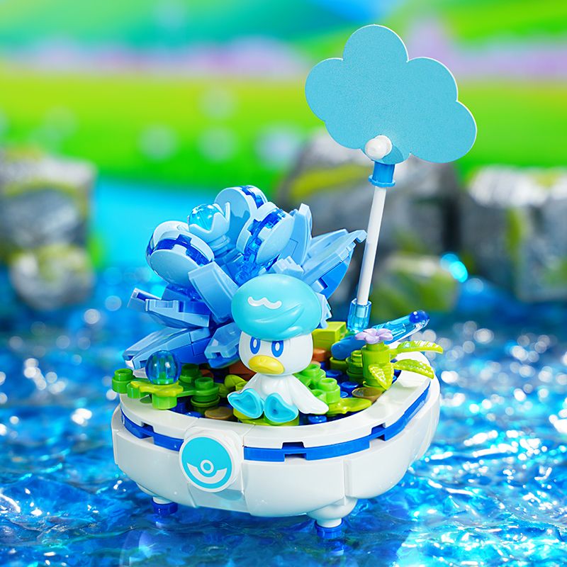 KEEPPLEY K20242 20242 CHẬU CÂY POKÉMON PHIÊN BẢN 2 VỊT NƯỚC bộ đồ chơi xếp lắp ráp ghép mô hình Movie & Game Phim Và Trò Chơi