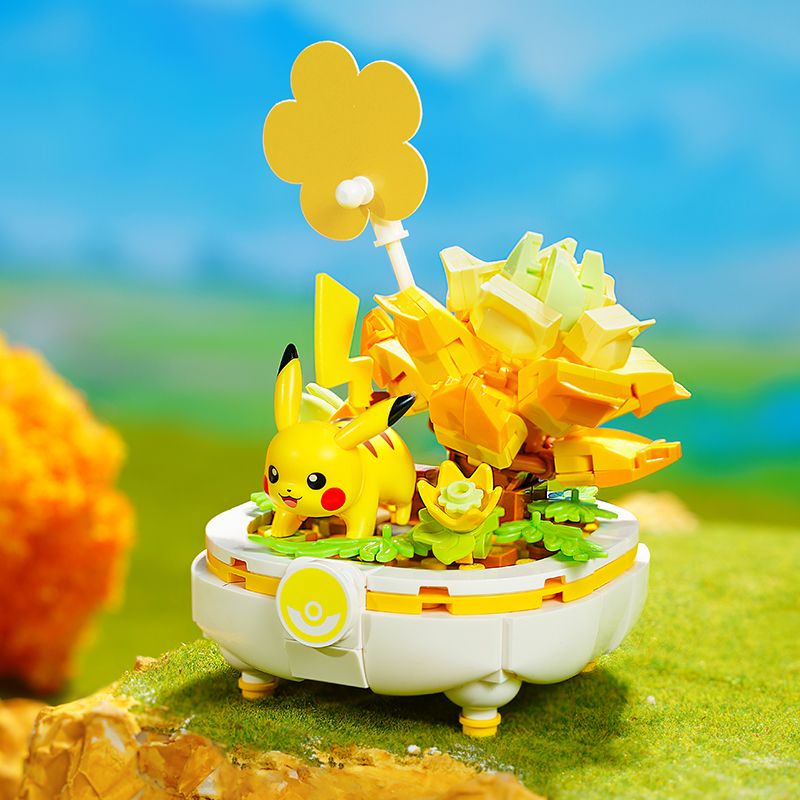 KEEPPLEY K20243 20243 POKÉMON BONSAI PHẦN 2 CÂY CẢNH PIKACHU bộ đồ chơi xếp lắp ráp ghép mô hình Movie & Game Phim Và Trò Chơi