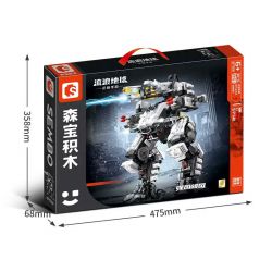 SEMBO 107506 TRÁI ĐẤT LANG THANG CÁI CHẾT TRẮNG bộ đồ chơi xếp lắp ráp ghép mô hình Movie & Game Phim Và Trò Chơi 861 khối