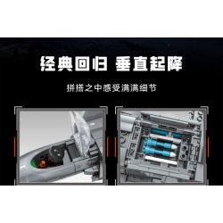 SEMBO 202267 MỘT QUỐC GIA HÙNG MẠNH MÁY BAY CHIẾN ĐẤU CẤT CÁNH VÀ HẠ THẲNG ĐỨNG bộ đồ chơi xếp lắp ráp ghép mô hình Military Army VERTICAL TAKEOFF AND LANDING AIRCRAFT Quân Sự Bộ Đội 625 khối