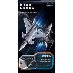 SEMBO 202267 MỘT QUỐC GIA HÙNG MẠNH MÁY BAY CHIẾN ĐẤU CẤT CÁNH VÀ HẠ THẲNG ĐỨNG bộ đồ chơi xếp lắp ráp ghép mô hình Military Army VERTICAL TAKEOFF AND LANDING AIRCRAFT Quân Sự Bộ Đội 625 khối