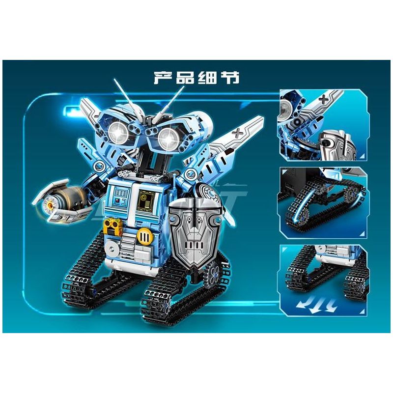 MINGDI LEIBAO 8731 ROBOT ĐIỀU KHIỂN TỪ XA 2.4G XIAOLAN bộ đồ chơi xếp lắp ráp ghép mô hình Technic Kỹ Thuật Công Nghệ Cao Mô Hình Phương Tiện 401 khối