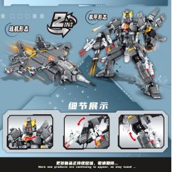 MINGDI LEIBAO K3014 3014 MÁY BAY CHIẾN ĐẤU TÀNG HÌNH V1 CƠ KHÍ bộ đồ chơi xếp lắp ráp ghép mô hình Military Army Quân Sự Bộ Đội 717 khối