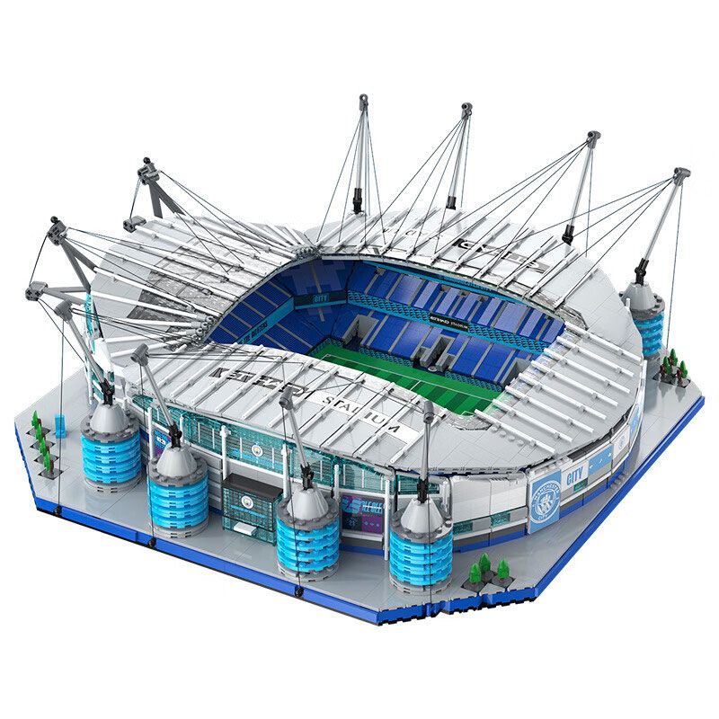 Lego CaDA DoubleE C66022 Xếp hình lắp ráp ghép mô hình Câu lạc bộ bóng đá Manchester City Sân vận động Etihad (Sân vận động Manchester City)