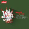 JAKI BK021 QUÁI VẬT THẦN THOẠI XU HƯỚNG QUỐC GIA CÁO CHÍN ĐUÔI FURUI bộ đồ chơi xếp lắp ráp ghép mô hình