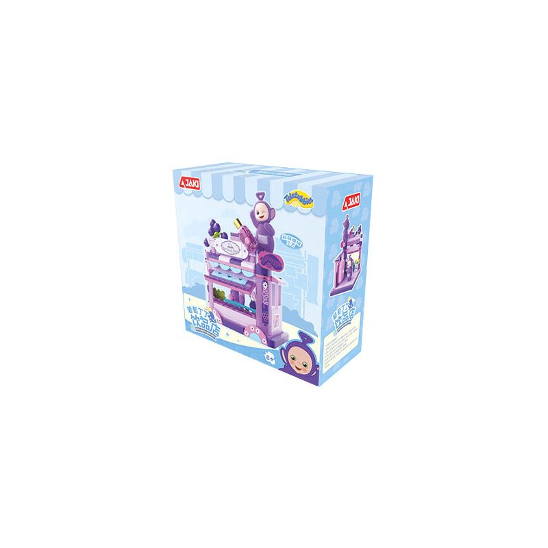  JAKI HK505 Xếp hình lắp ráp ghép mô hình Cảnh phố trái cây của Teletubbies: Cửa hàng đồ uống nho Dingding