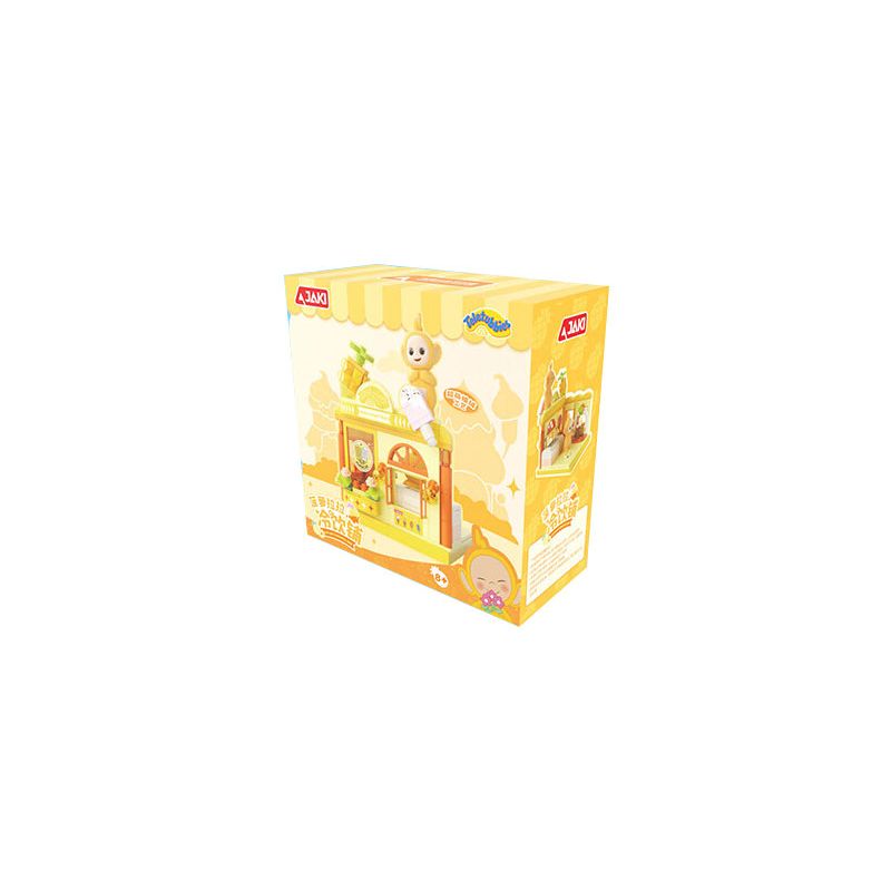  JAKI HK507 Xếp hình lắp ráp ghép mô hình Cảnh phố hoa quả của Teletubbies: Cửa hàng đồ uống lạnh Lala dứa