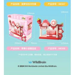 JAKI HK507 CẢNH PHỐ HOA QUẢ CỦA TELETUBBIES CỬA HÀNG ĐỒ UỐNG LẠNH LALA DỨA bộ đồ chơi xếp lắp ráp ghép mô hình Movie & Game Phim Và Trò Chơi