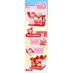 JAKI HK508 CẢNH PHỐ HOA QUẢ CỦA TELETUBBIES CỬA HÀNG TRÁNG MIỆNG DÂU XIAOBO bộ đồ chơi xếp lắp ráp ghép mô hình Movie & Game Phim Và Trò Chơi