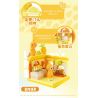 JAKI HK508 CẢNH PHỐ HOA QUẢ CỦA TELETUBBIES CỬA HÀNG TRÁNG MIỆNG DÂU XIAOBO bộ đồ chơi xếp lắp ráp ghép mô hình Movie & Game Phim Và Trò Chơi