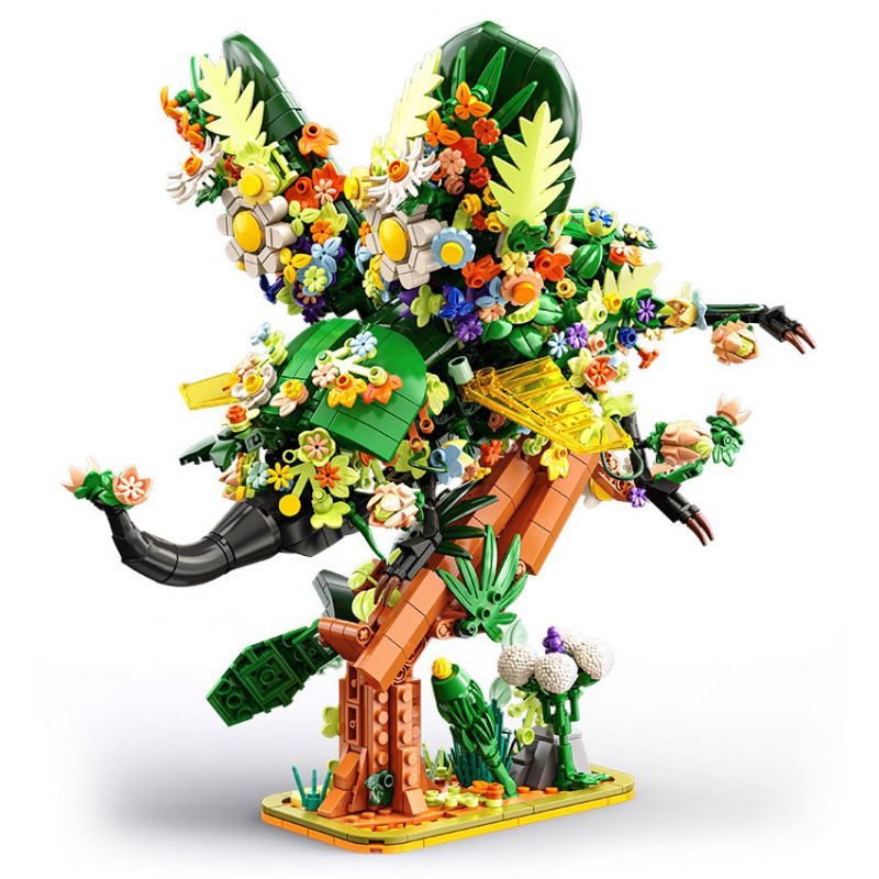 Lego Qilivev Q16002 Flower Animal Xếp hình lắp ráp ghép mô hình Chuyện giữa những bông hoa: Nàng tiên một sừng