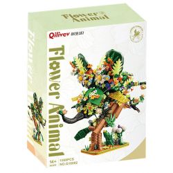 QILIVEV Q16002 16002 CHUYỆN GIỮA NHỮNG BÔNG HOA NÀNG TIÊN MỘT SỪNG bộ đồ chơi xếp lắp ráp ghép mô hình Arts & Crafts FLOWER ANIMAL 1509 khối