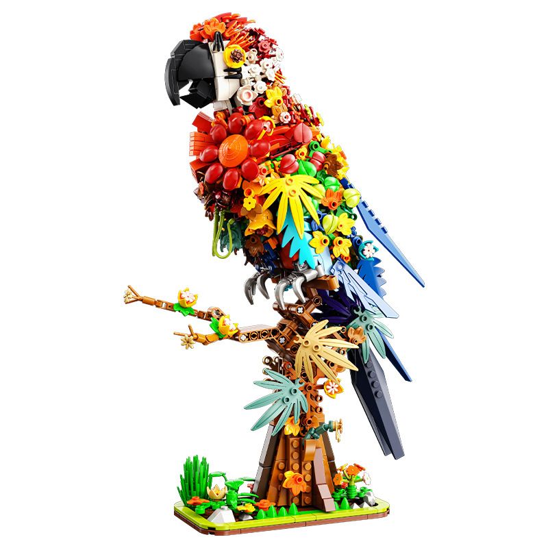 Lego Qilivev Q16003 Flower Animal Xếp hình lắp ráp ghép mô hình Câu Chuyện Hoa: Con Vẹt