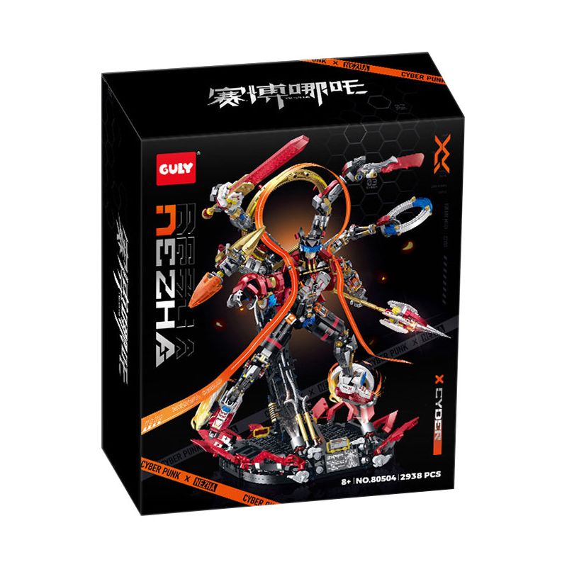 GULY 80504 MẠNG NEZHA bộ đồ chơi xếp lắp ráp ghép mô hình 2938 khối