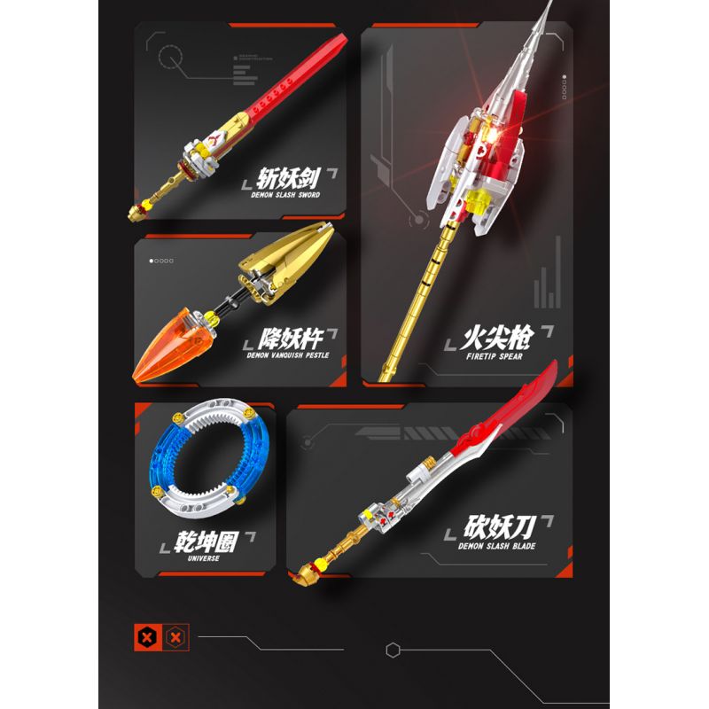 GULY 80504 MẠNG NEZHA bộ đồ chơi xếp lắp ráp ghép mô hình 2938 khối