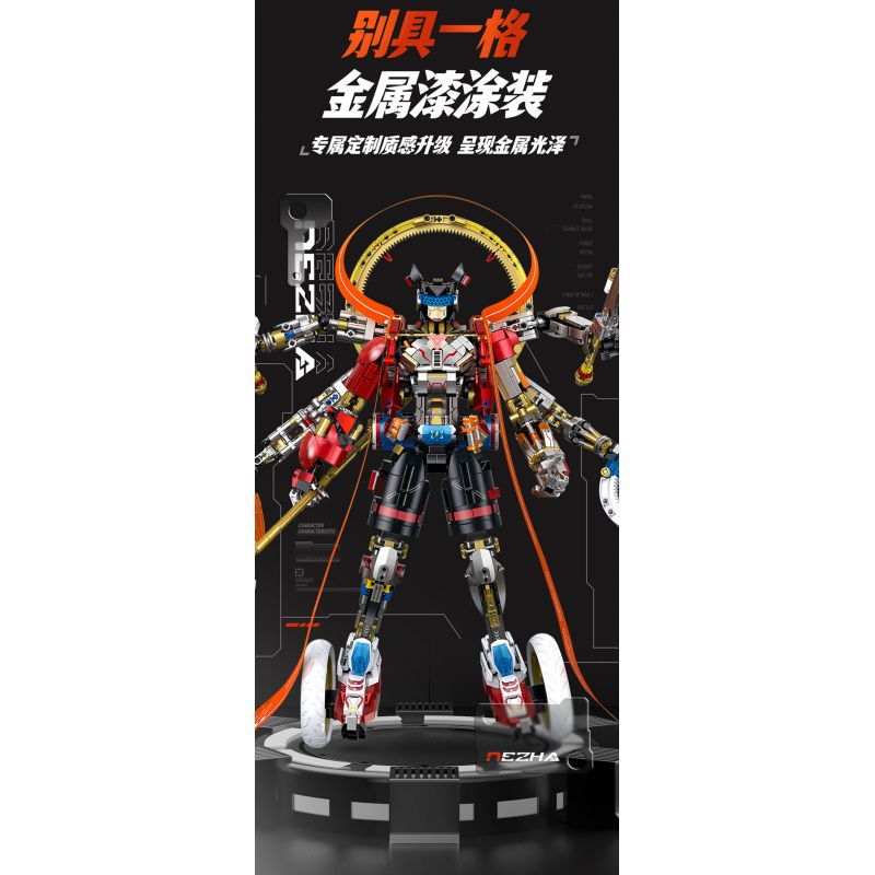 GULY 80504 MẠNG NEZHA bộ đồ chơi xếp lắp ráp ghép mô hình 2938 khối