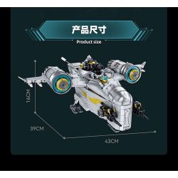 ZAPE 98000 CHIẾN HẠM LƯỠI KIẾM bộ đồ chơi xếp lắp ráp ghép mô hình Star Wars Chiến Tranh Giữa Các Vì Sao 1127 khối