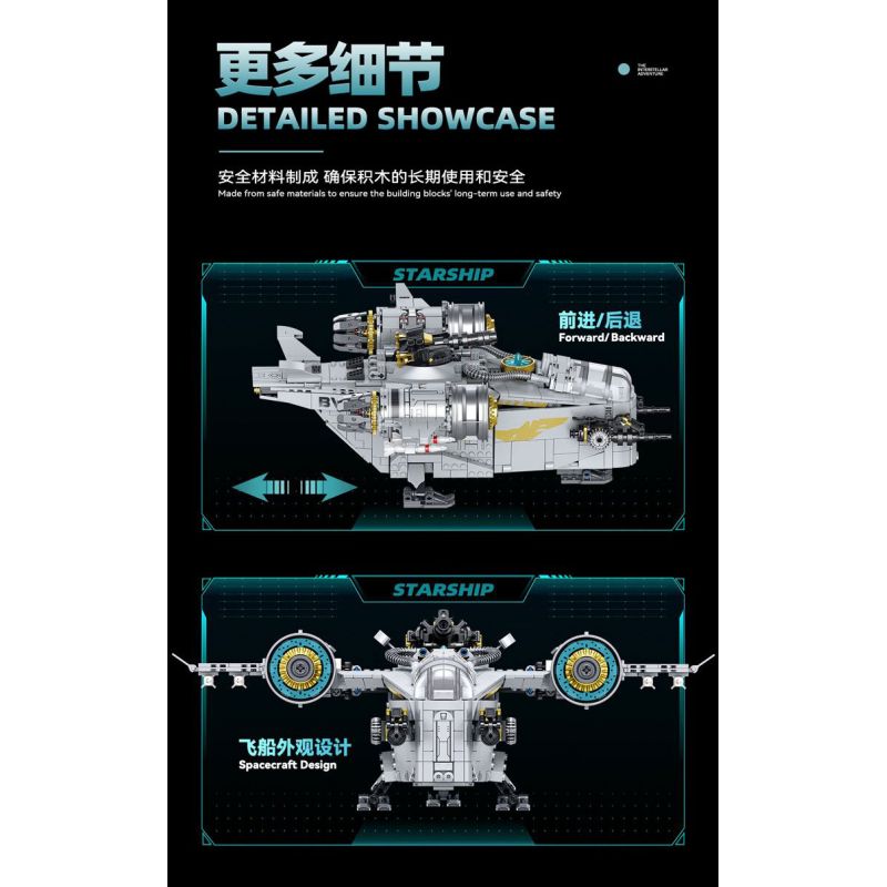 ZAPE 98000 CHIẾN HẠM LƯỠI KIẾM bộ đồ chơi xếp lắp ráp ghép mô hình Star Wars Chiến Tranh Giữa Các Vì Sao 1127 khối