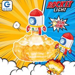 GOQI GQ-3050 3050 GQ3050 ĐÈN NGỦ TÊN LỬA bộ đồ chơi xếp lắp ráp ghép mô hình 528 khối